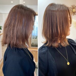 外ハネくびれミディアム